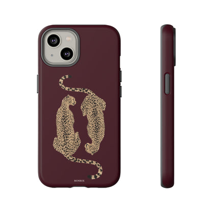 Burgundy Cheetah Tough Case