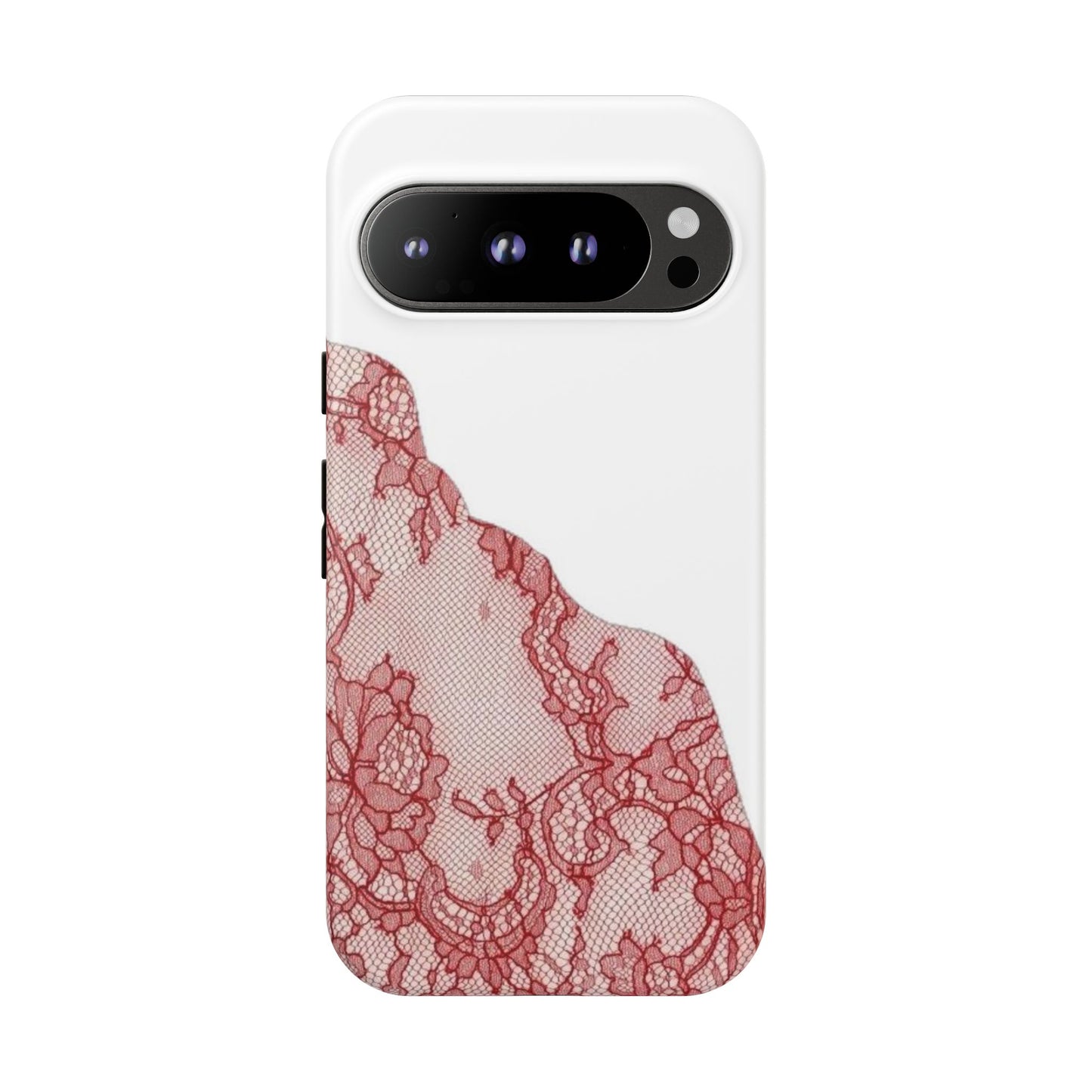 Red Lace Edge Tough Phone Case