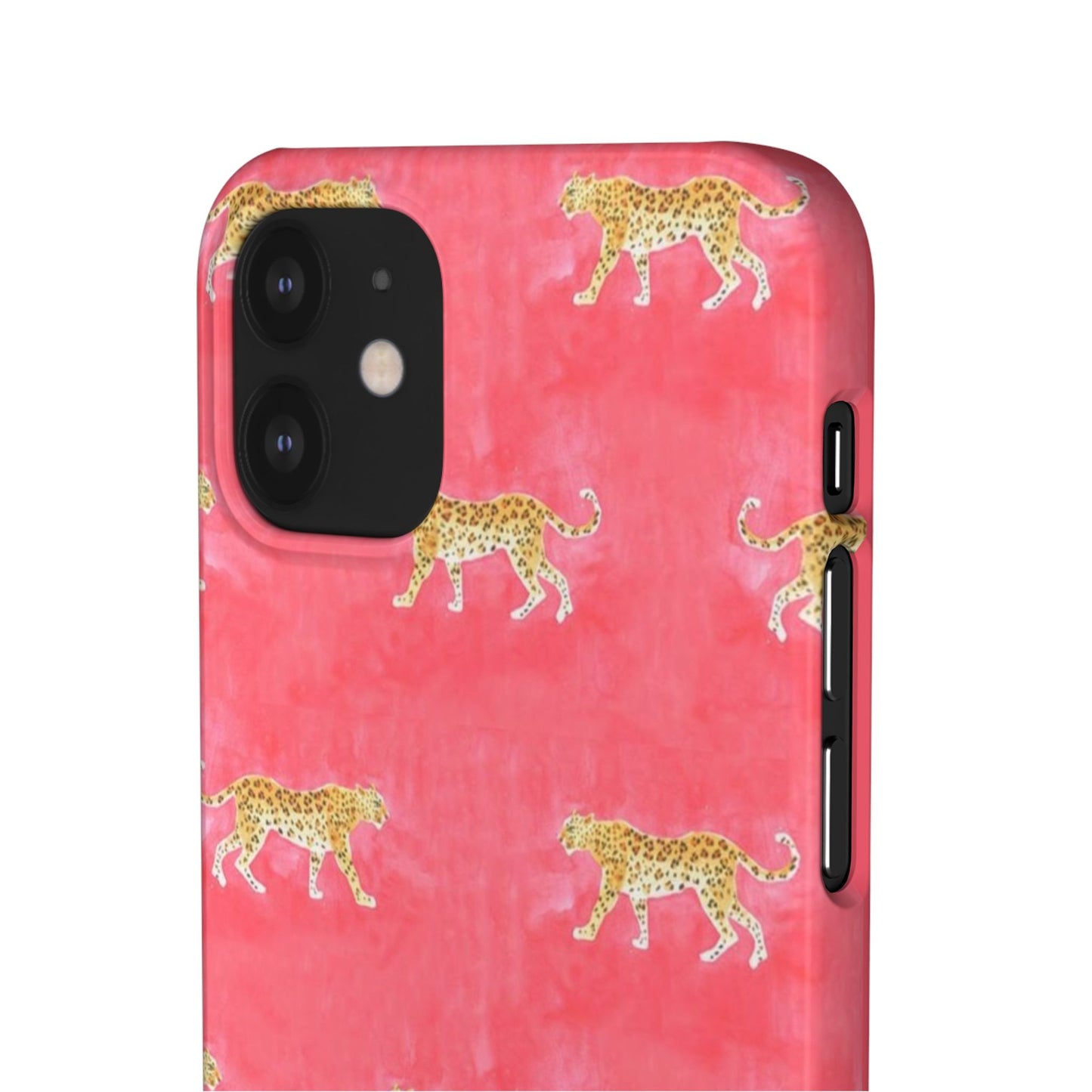Pink Watercolor Leopard Case