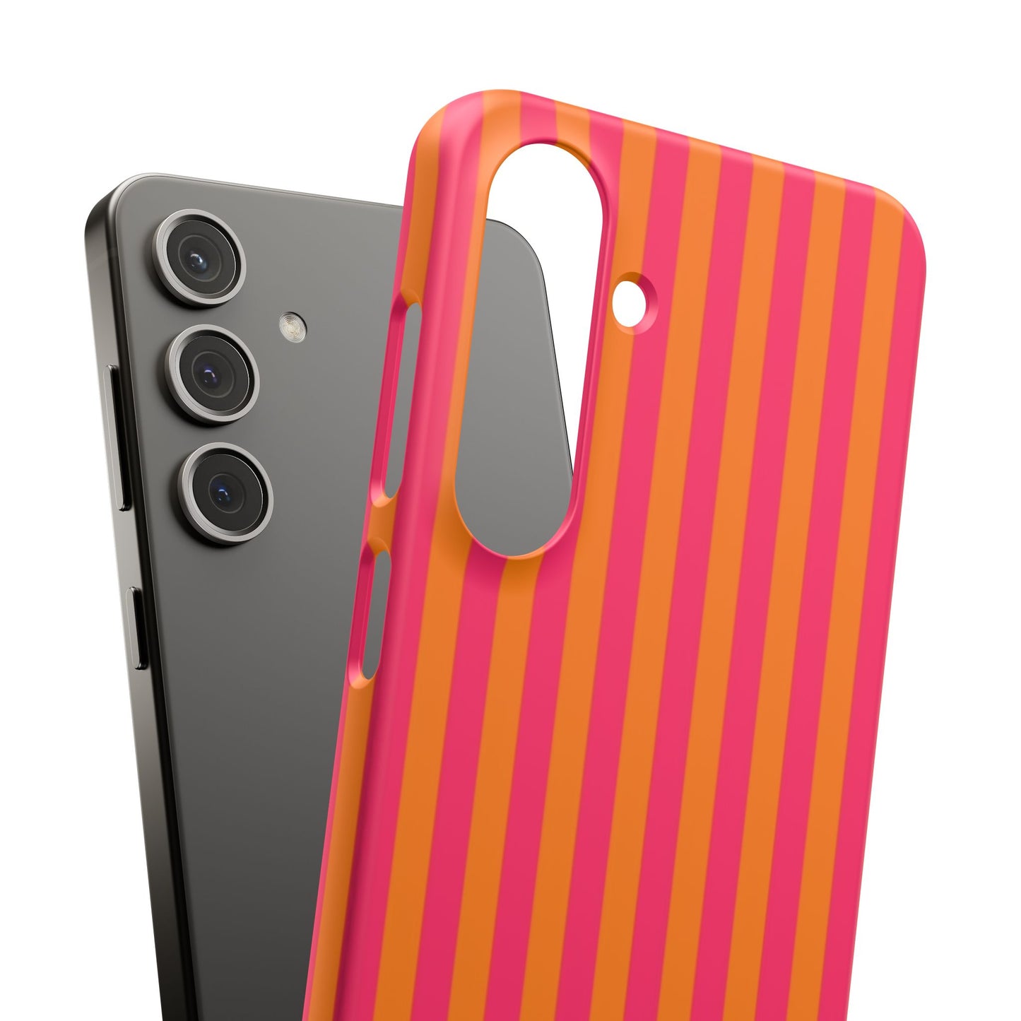 Striped Orange & Pink Case