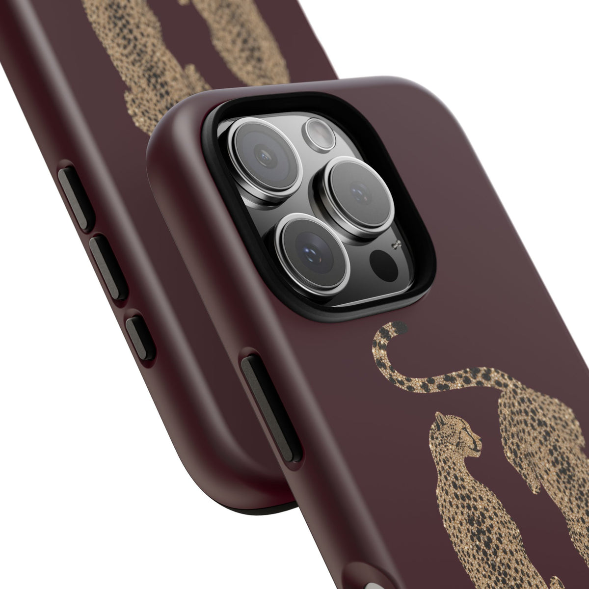 Burgundy Cheetah Tough Case