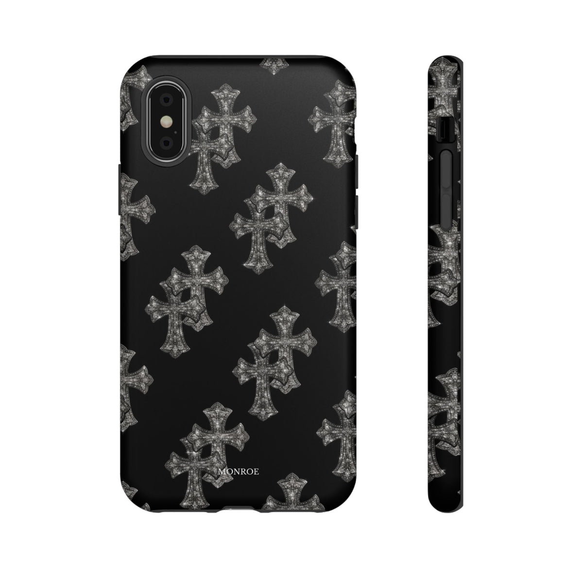 Black Crystal Cross Tough Case