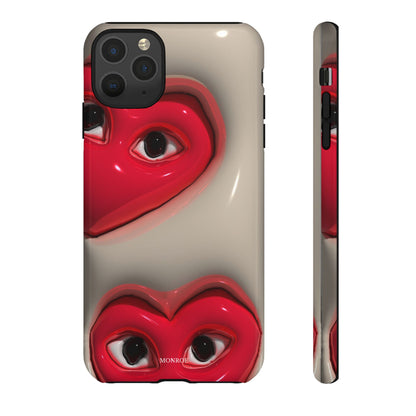 Red Heart Eyes Tough Case