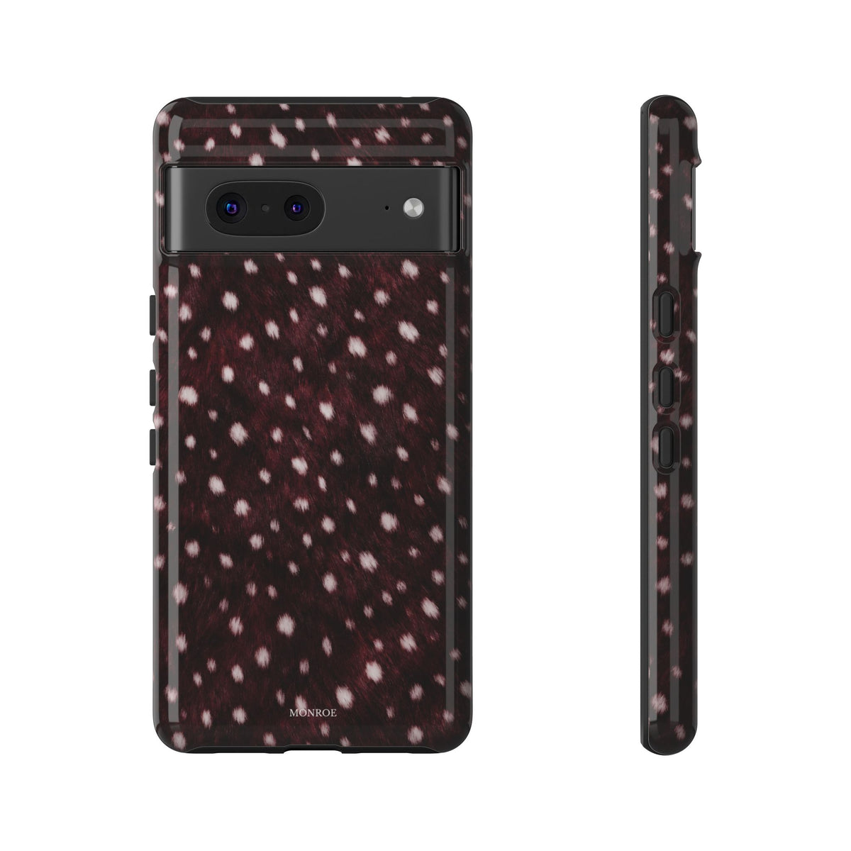 Burgundy Spotted Fur Tough Case