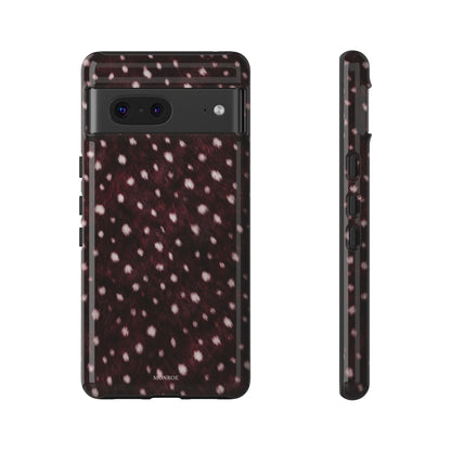 Burgundy Spotted Fur Tough Case