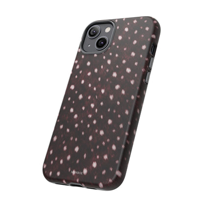 Burgundy Spotted Fur Tough Case