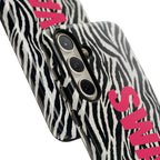 'SWAG' Zebra Print Tough Case