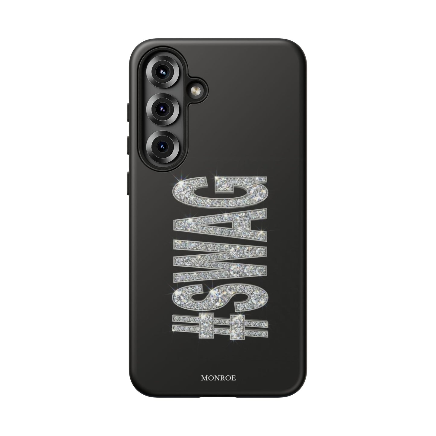 “#SWAG” Black Bling Tough Case