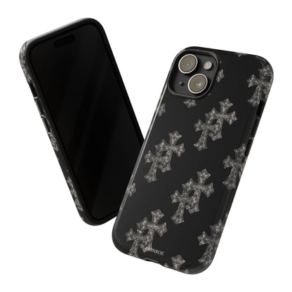 Black Crystal Cross Tough Case