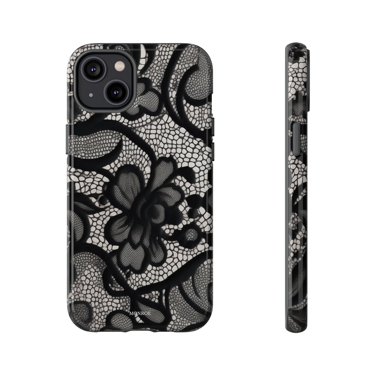 Black Floral Vintage Case