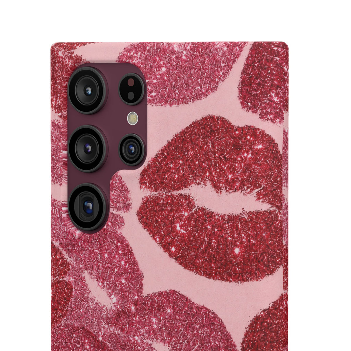 Pink Glitter Kiss Case