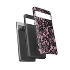 Pink Lace Pattern Tough Phone Case