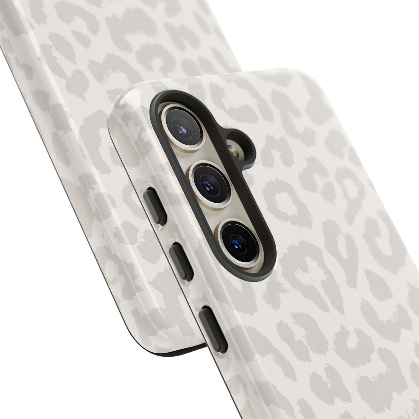 White Leopard Print Tough Case