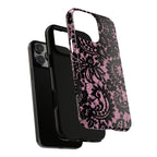 Pink Lace Pattern Tough Phone Case