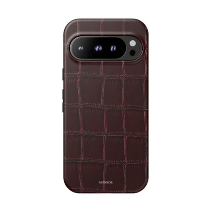 Burgundy Croc Tough Case