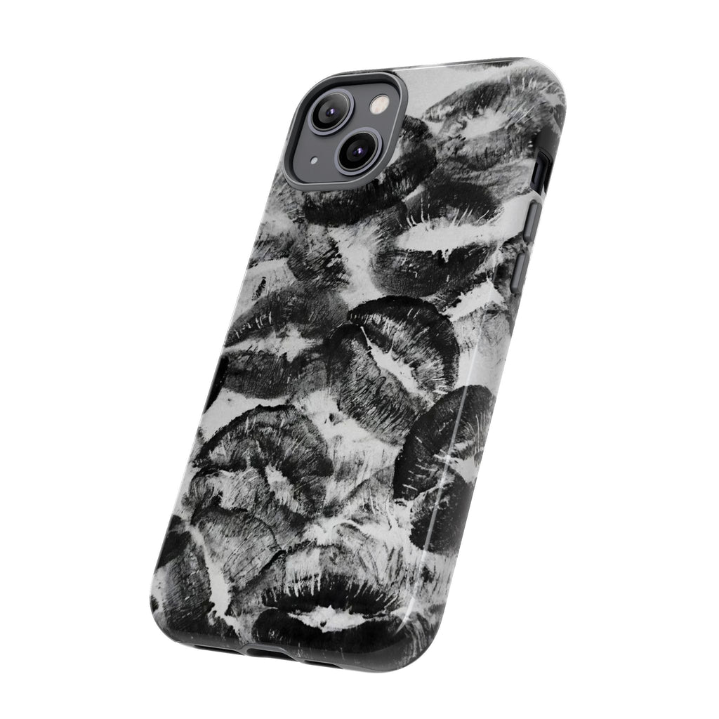 Black and Kiss Design Phone Case