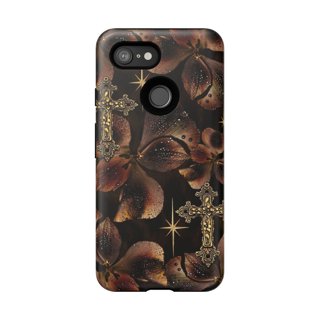 Floral Cross Pattern Tough Case