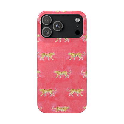 Pink Watercolor Leopard Case