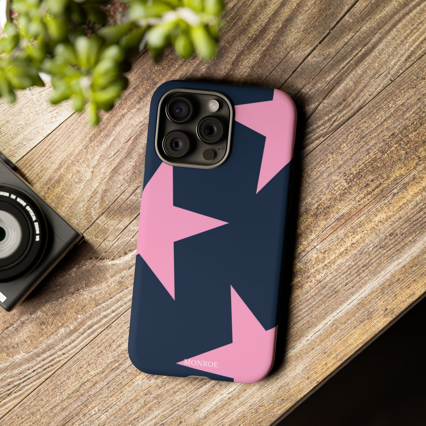 Navy & Pink Star Tough Cover