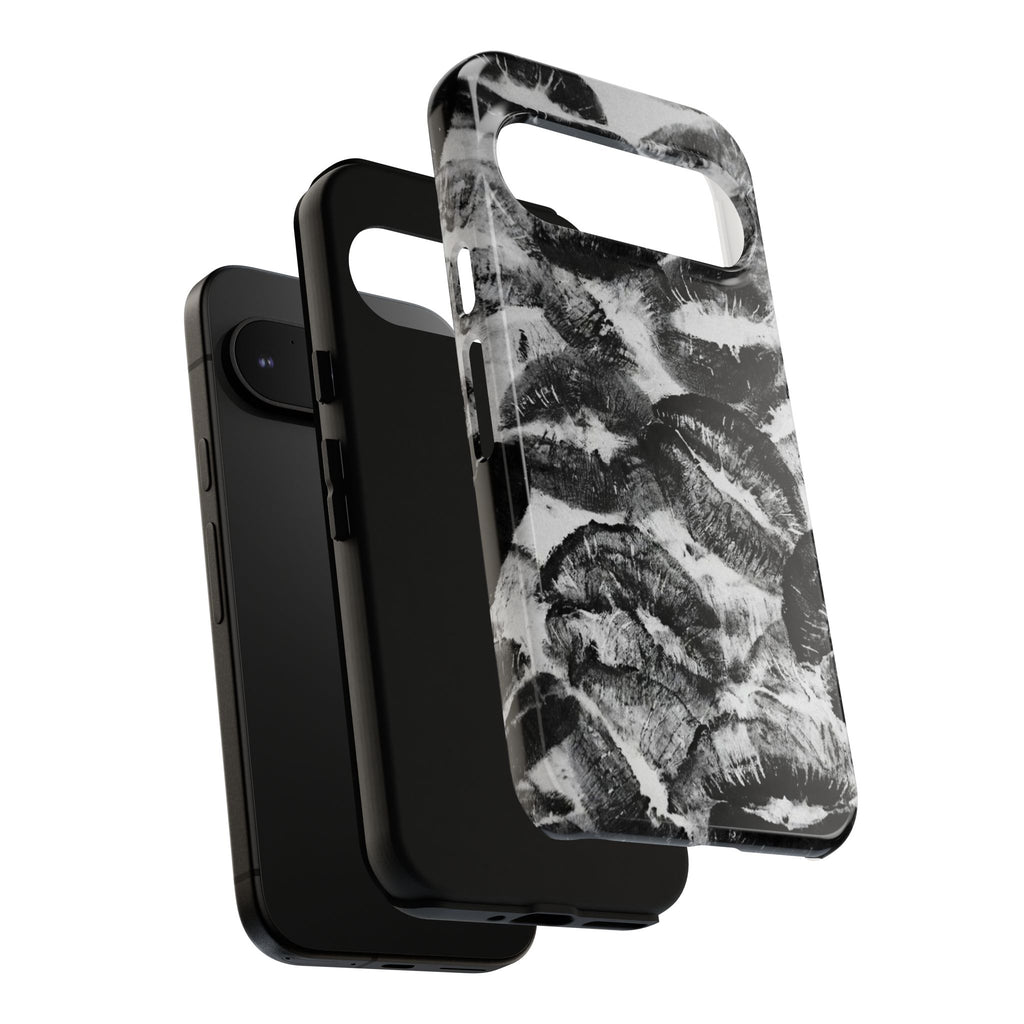 Black and Kiss Design Phone Case