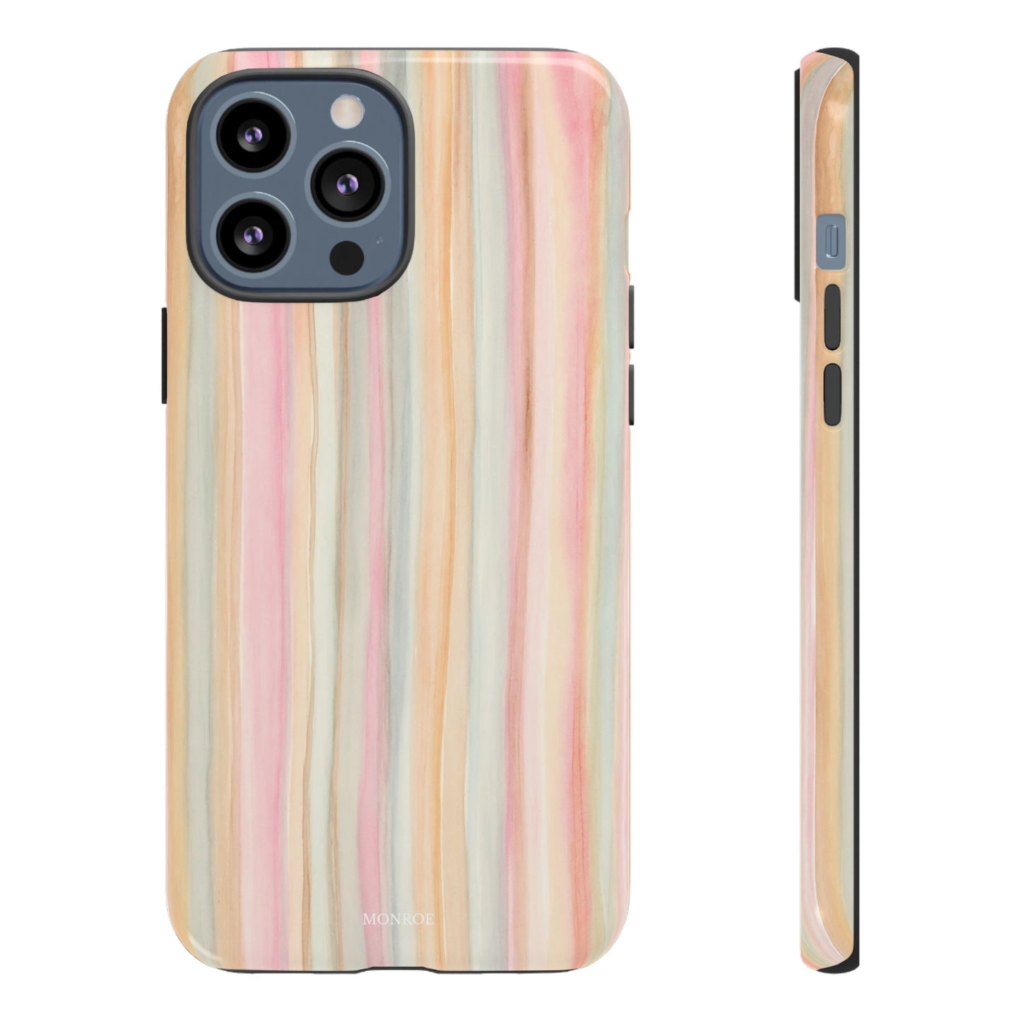 Pastel Watercolor Stripe Tough Case