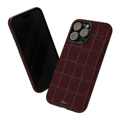 Burgundy Croc Tough Case