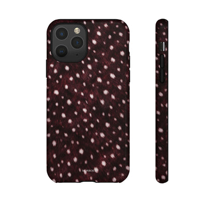 Burgundy Spotted Fur Tough Case