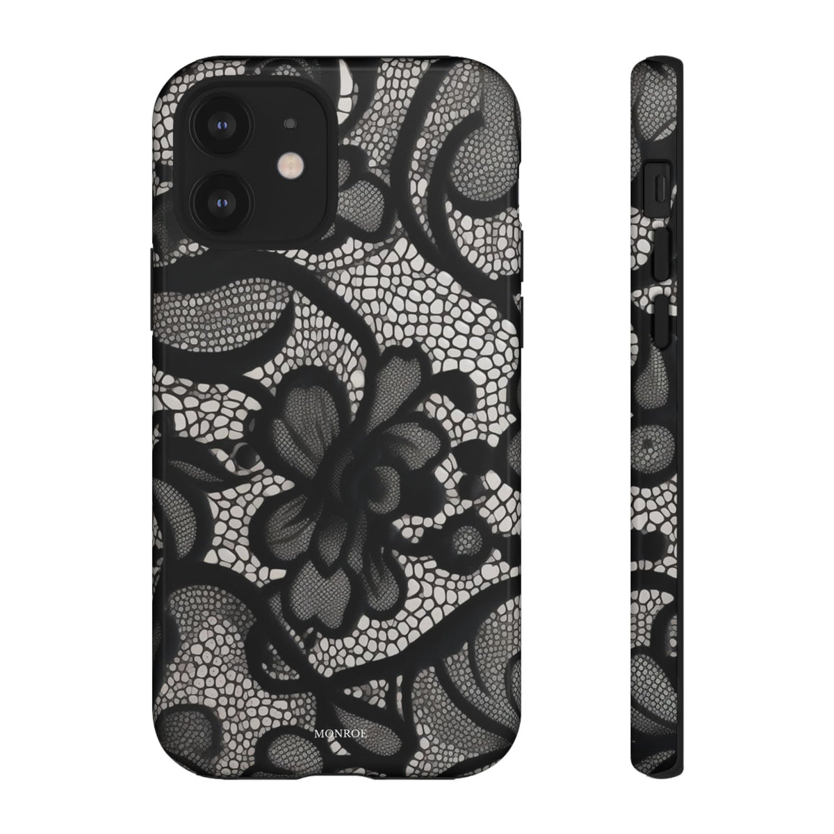 Black Floral Vintage Case
