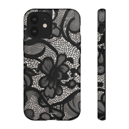 Black Floral Vintage Case