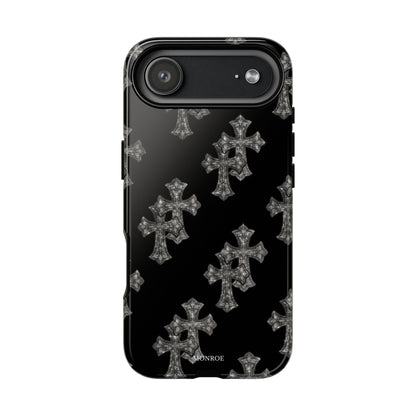 Black Crystal Cross Tough Case