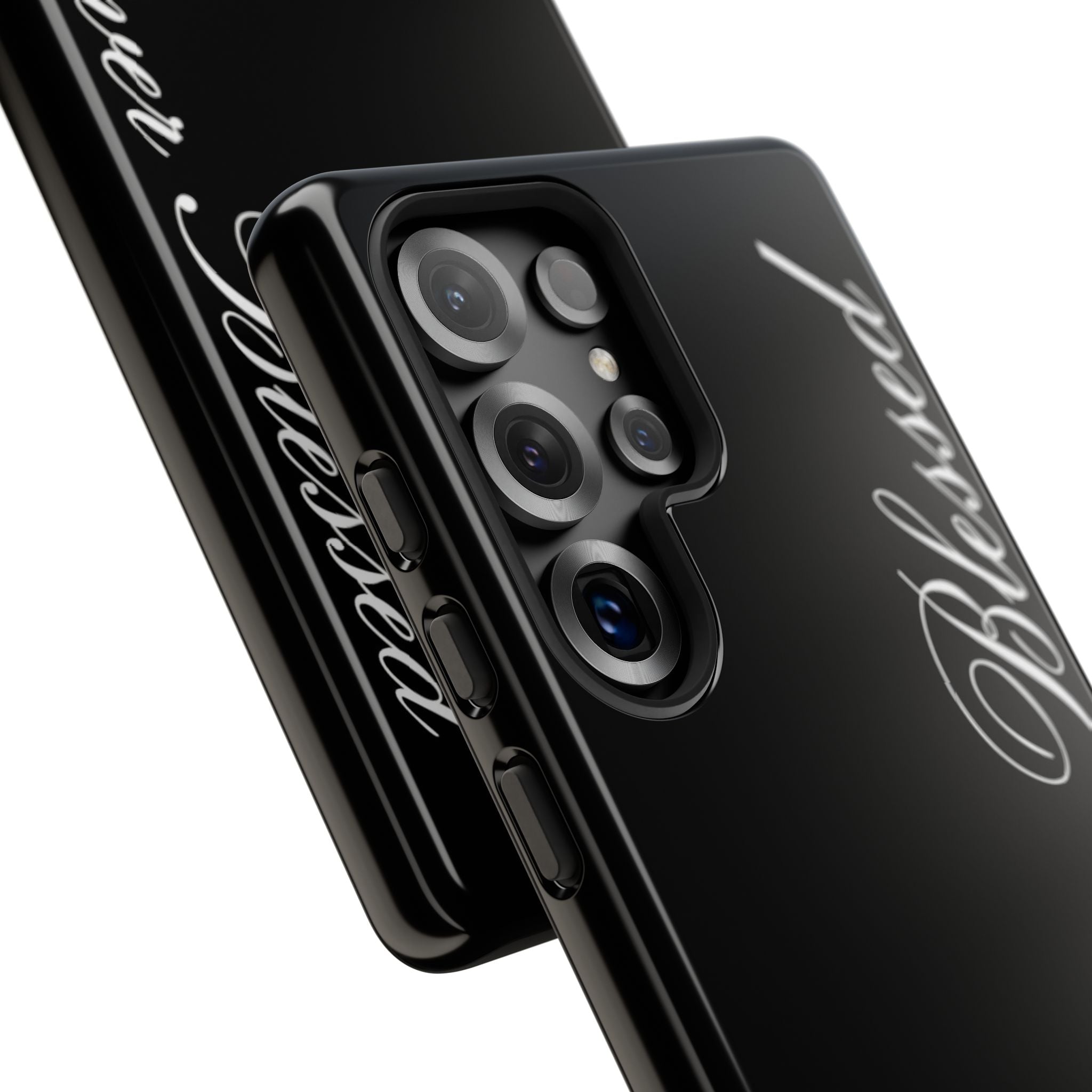 "Forever Blessed" Black Phone Cover