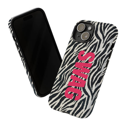 Zebra Print  "SWAG" Tough Case