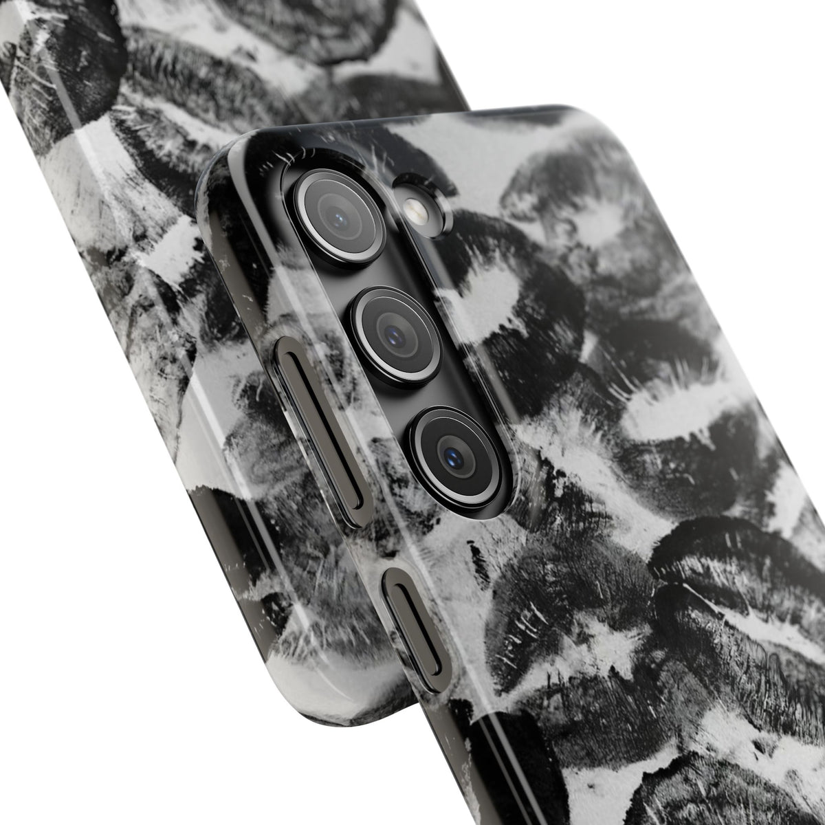 Black & White Kiss Print Case
