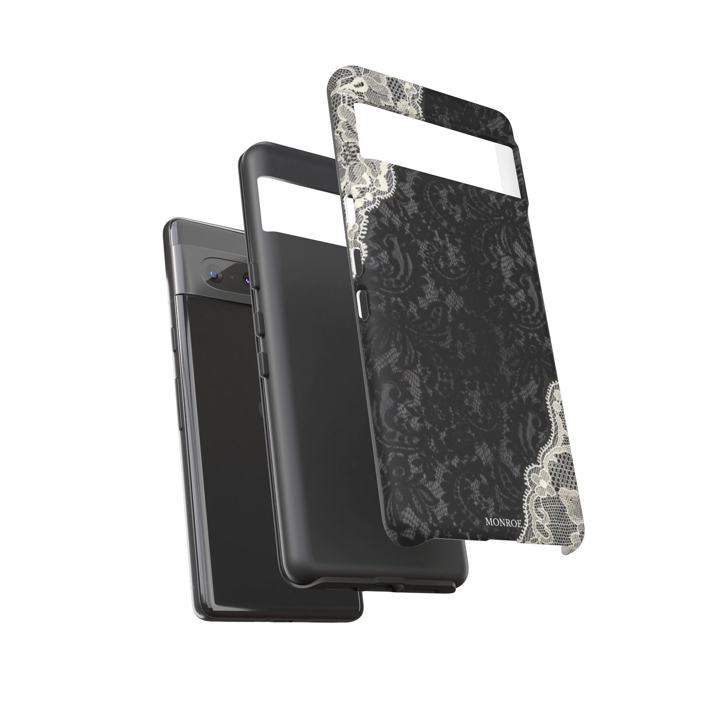 Black & White Edged Tough Case