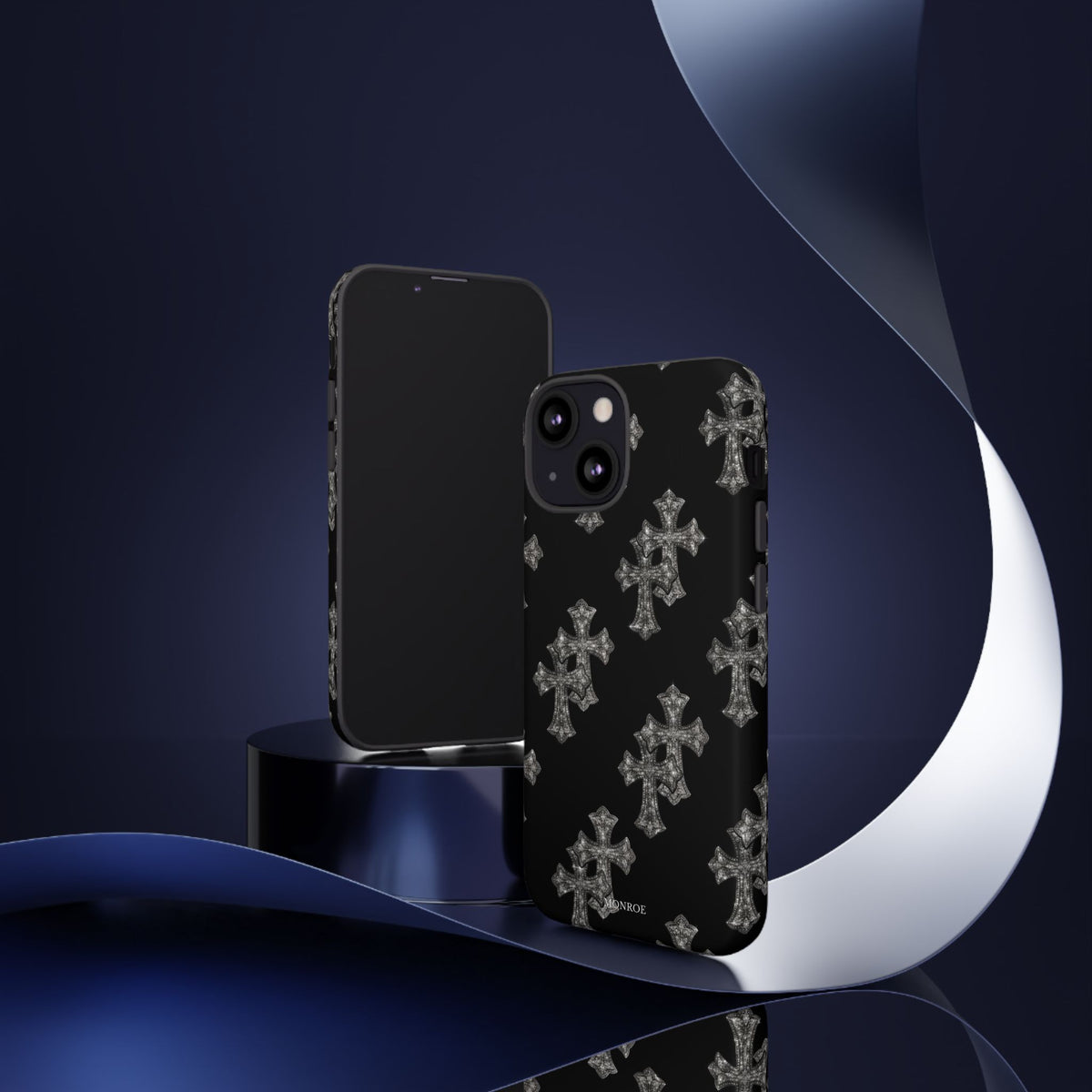 Black Crystal Cross Tough Case