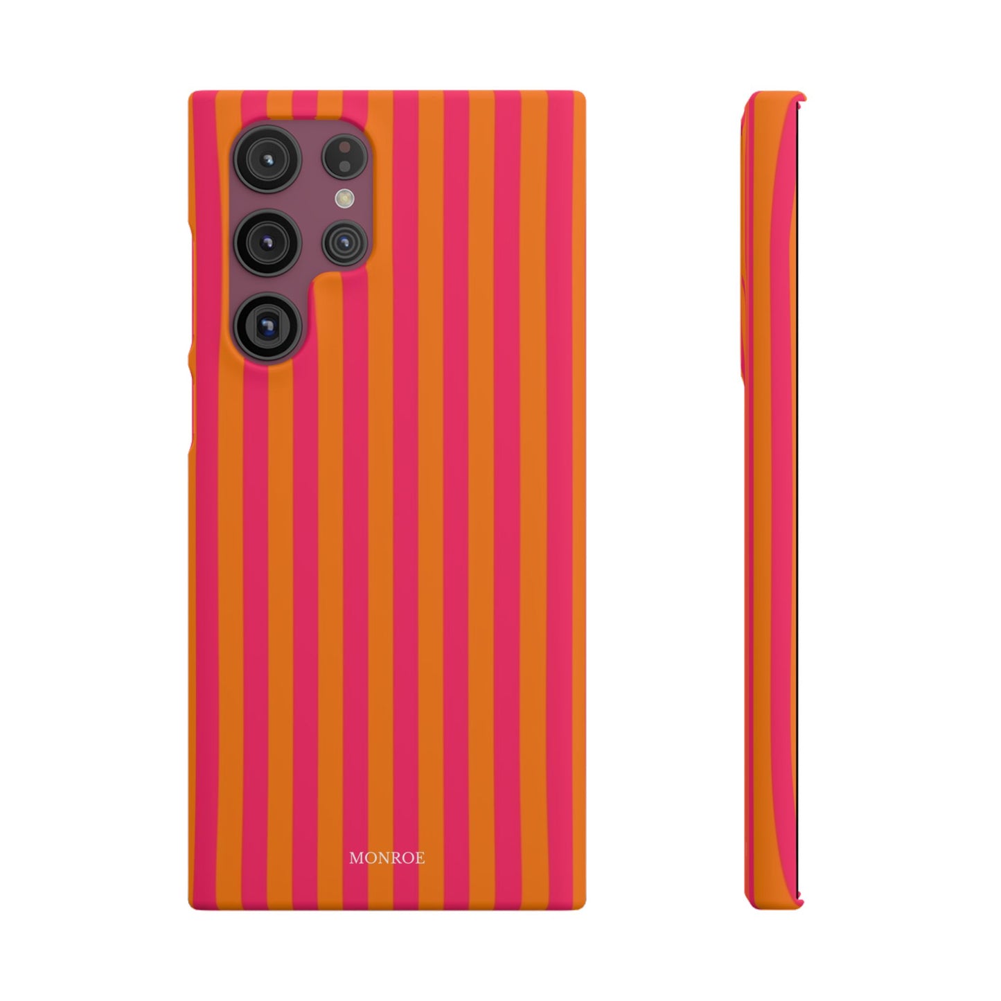 Striped Orange & Pink Case