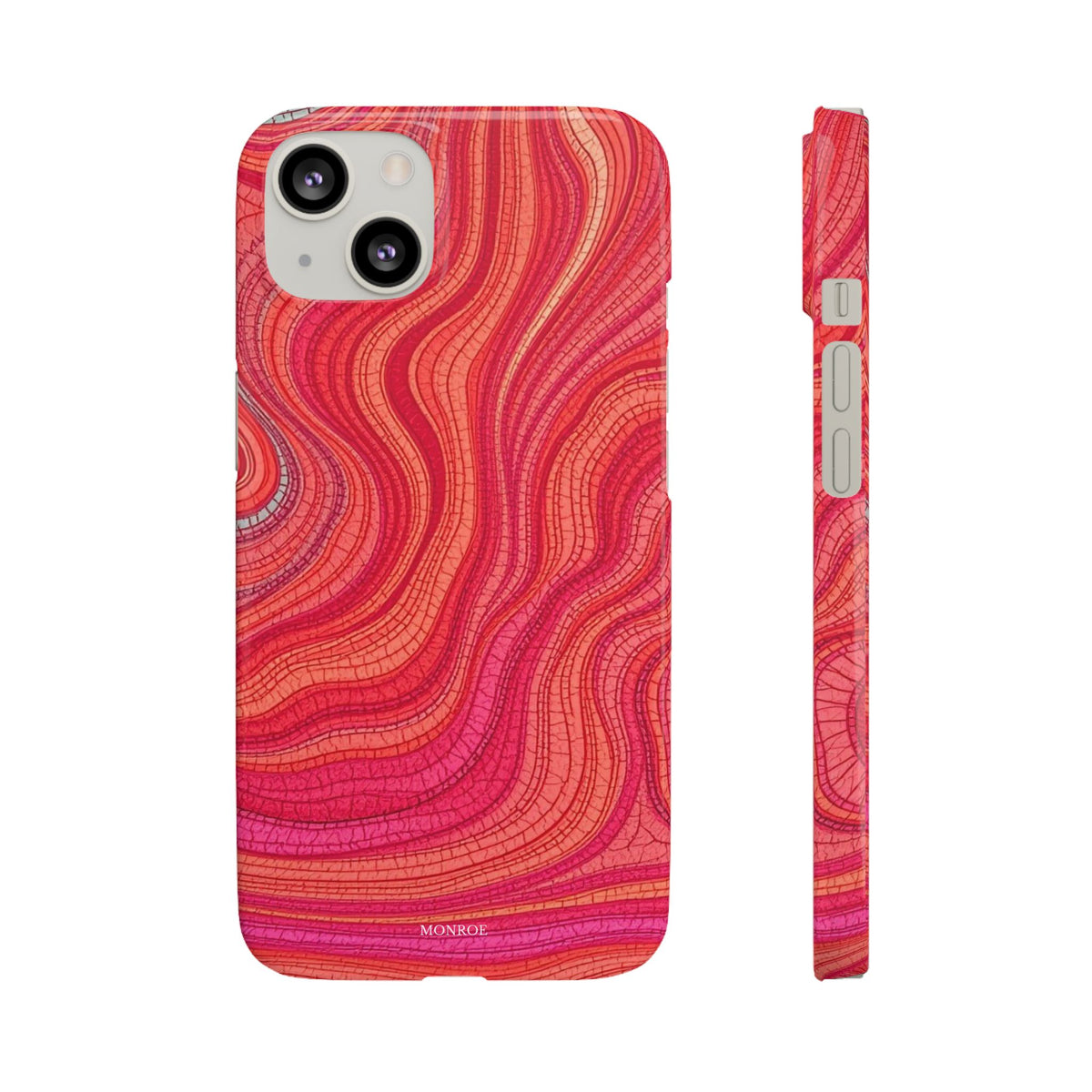 Retro Wavy Red Case