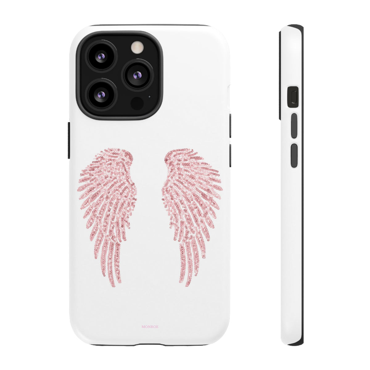 White & Pink Wings Tough Case