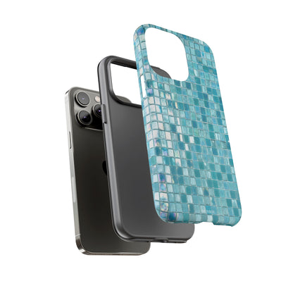 Hot Blue Mosaic Tile Tough Case