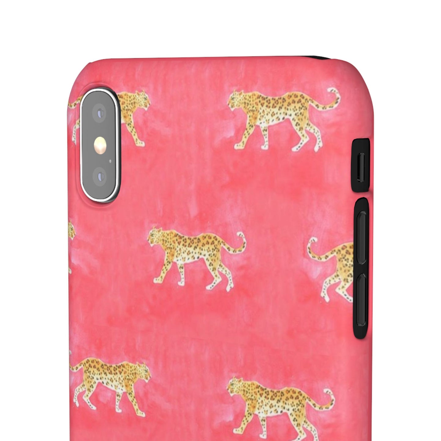 Pink Watercolor Leopard Case