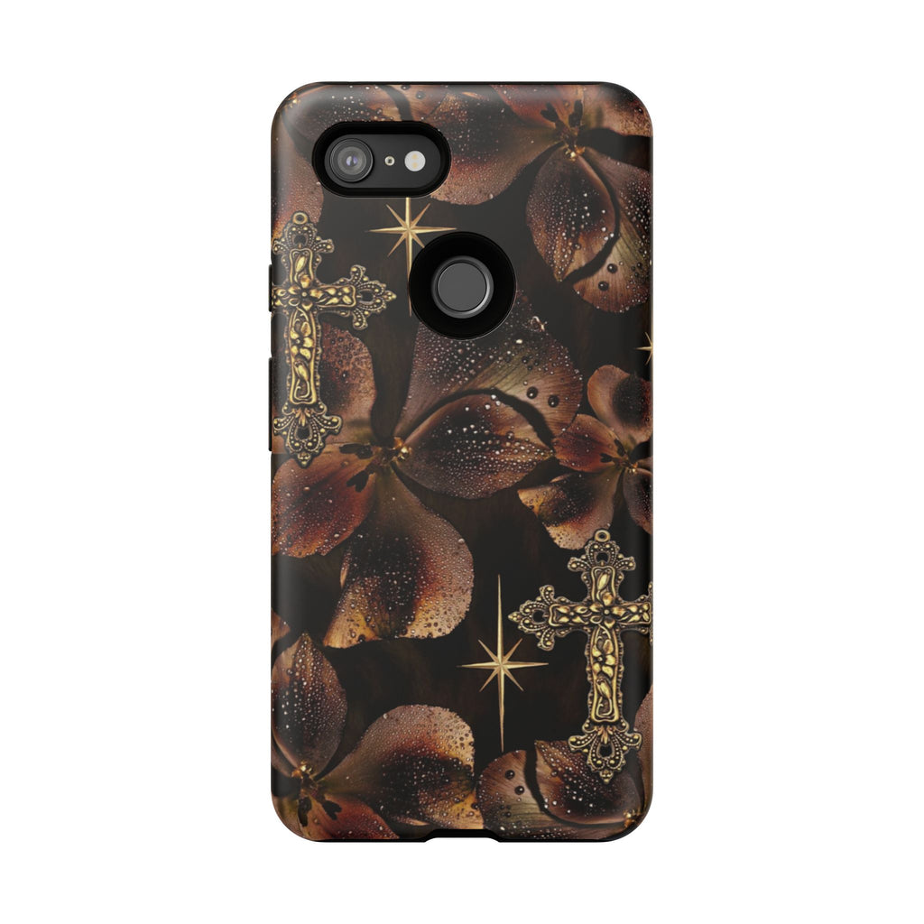 Floral Cross Pattern Tough Case
