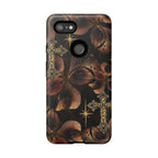 Floral Cross Pattern Tough Case
