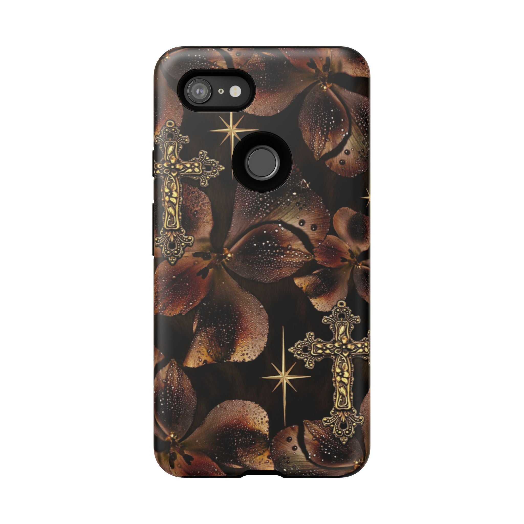 Floral Cross Pattern Tough Case