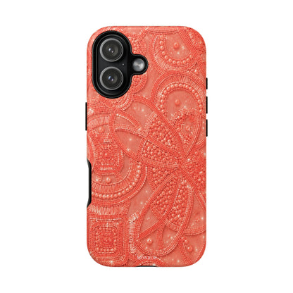 Coral Lace Tough Case
