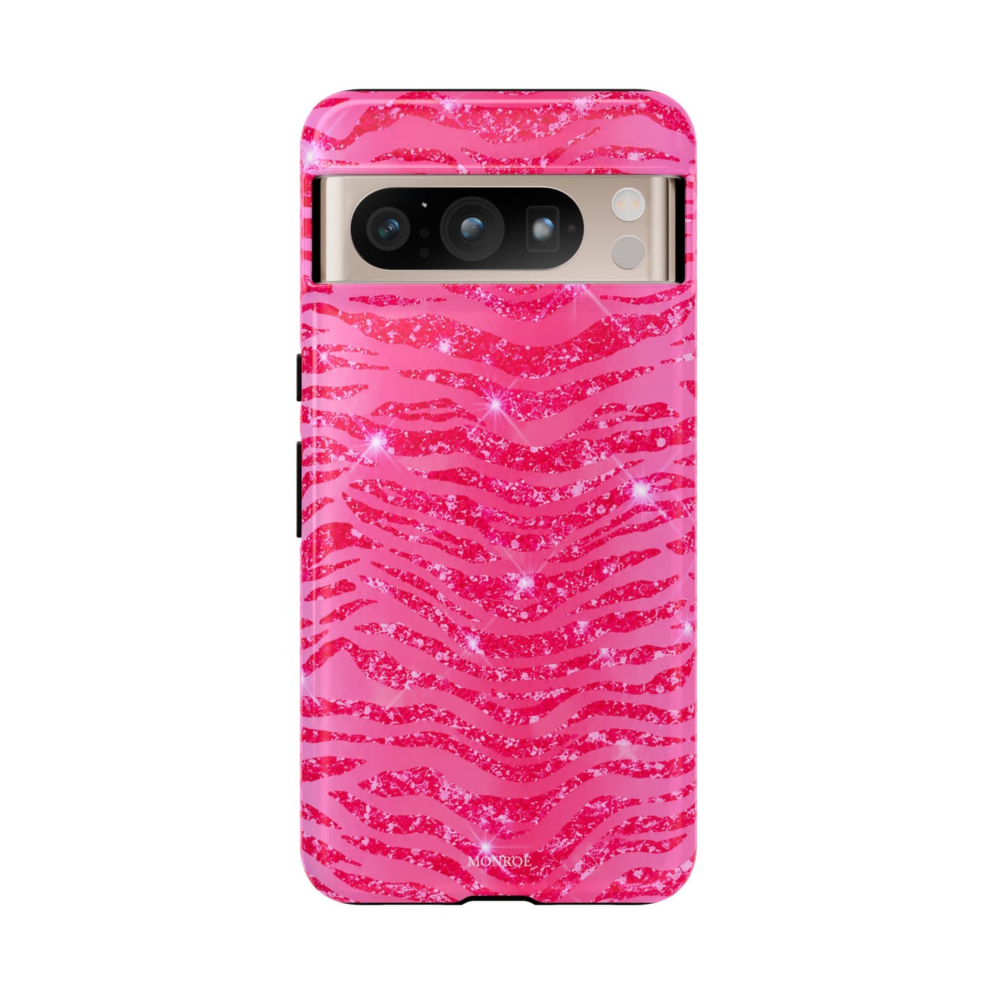Pink Glitter Zebra Tough Case