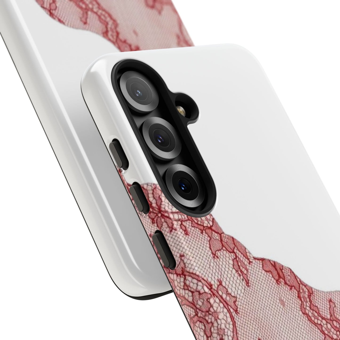 Red Lace Edge Tough Phone Case