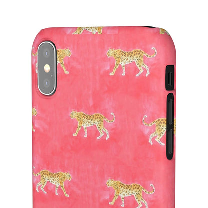 Pink Watercolor Leopard Case