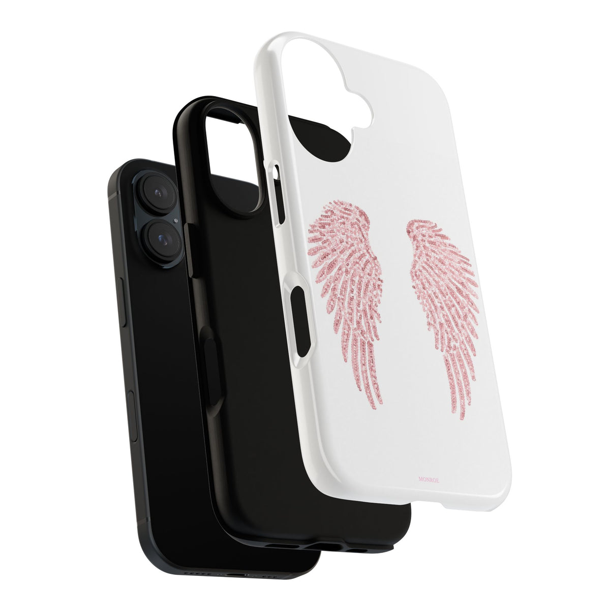 White & Pink Wings Tough Case