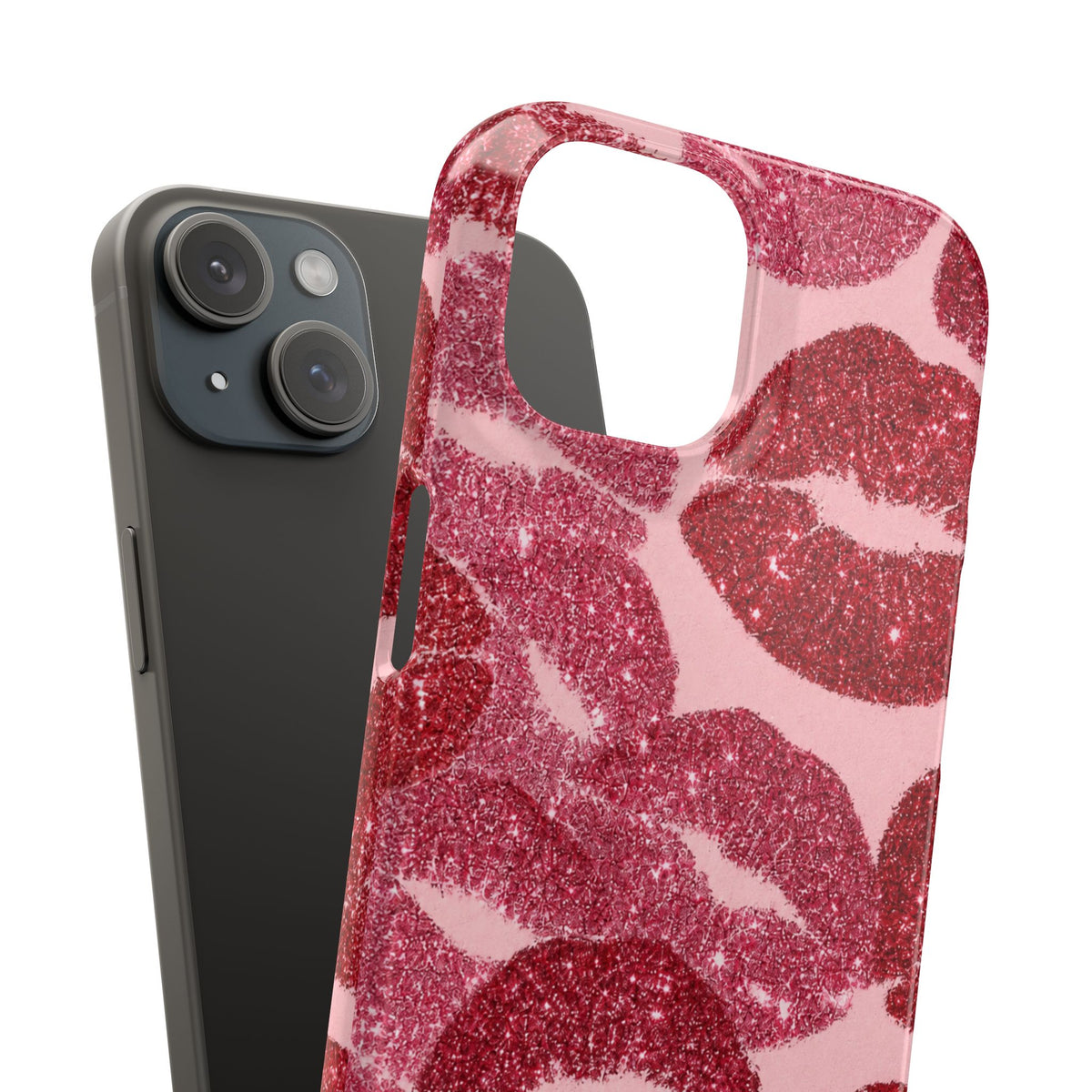 Pink Glitter Kiss Case