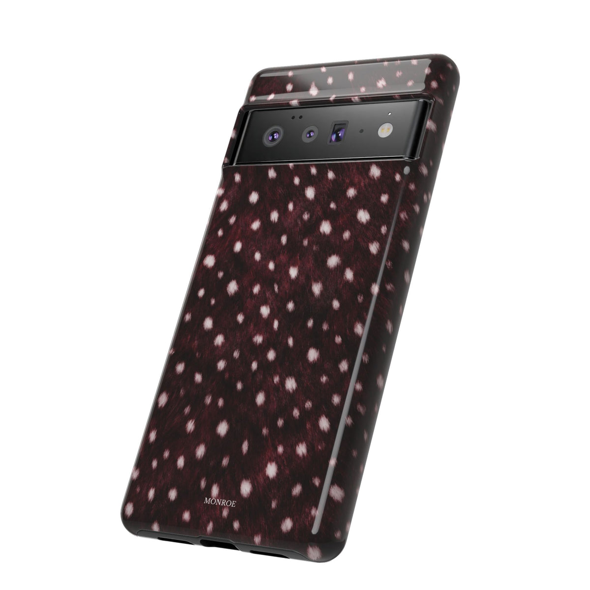 Burgundy Spotted Fur Tough Case